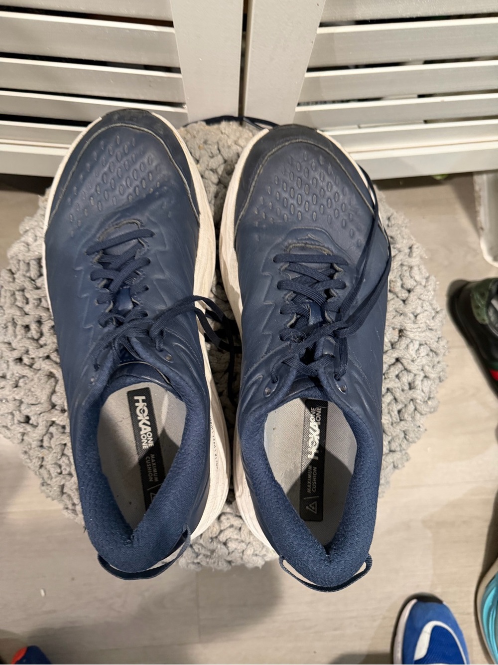 Hoka Men's Navy Athletic Running Sneakers - Picture 4 of 6